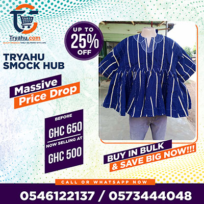 Shop Quality Smocks from Ghana | Handcrafted Fugu Tryahu